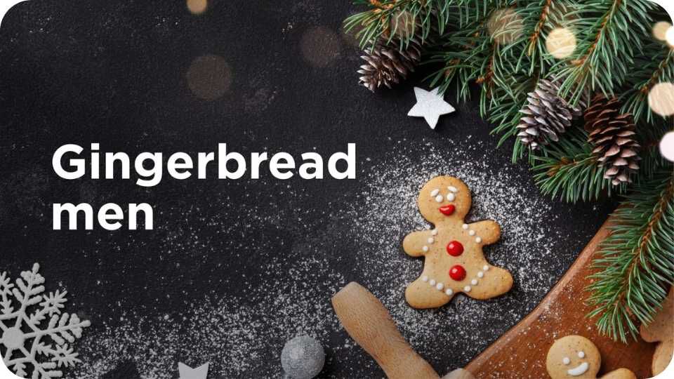 Gingerbread men recipe